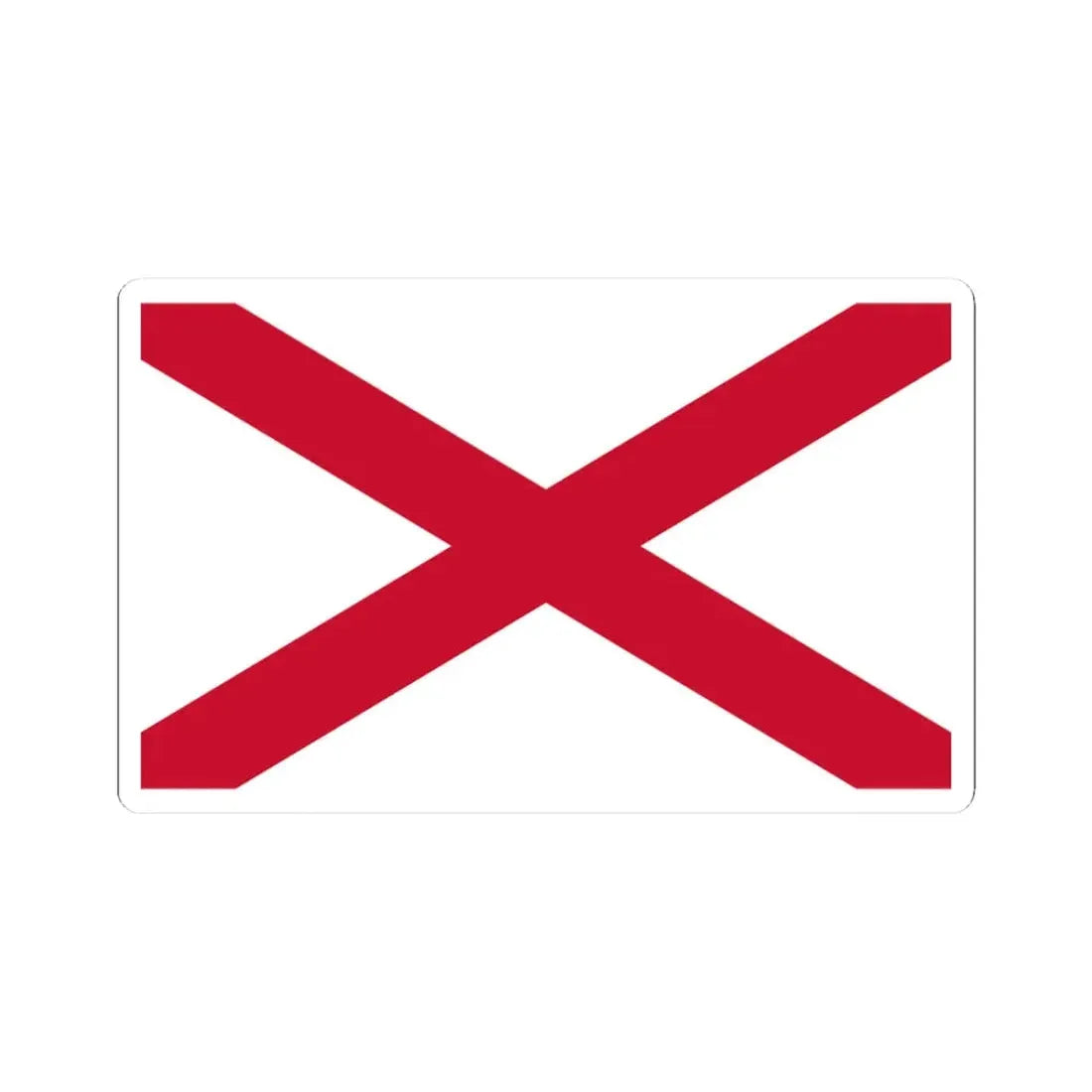 Saint Patricks Saltire (Ireland) STICKER Vinyl Kiss-Cut Decal 3 Inch White - The Sticker Space