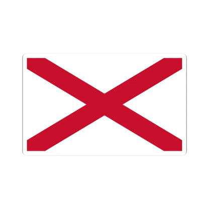 Saint Patricks Saltire (Ireland) STICKER Vinyl Kiss-Cut Decal 3 Inch White - The Sticker Space