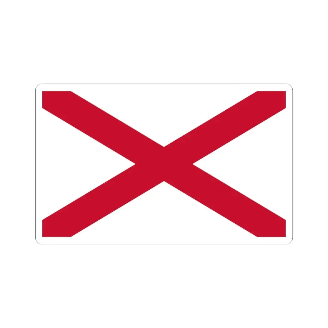 Saint Patricks Saltire (Ireland) STICKER Vinyl Kiss-Cut Decal 4 Inch White - The Sticker Space