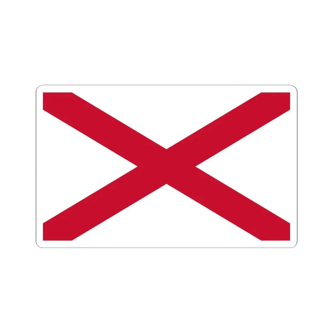 Saint Patricks Saltire (Ireland) STICKER Vinyl Kiss-Cut Decal 6 Inch White - The Sticker Space