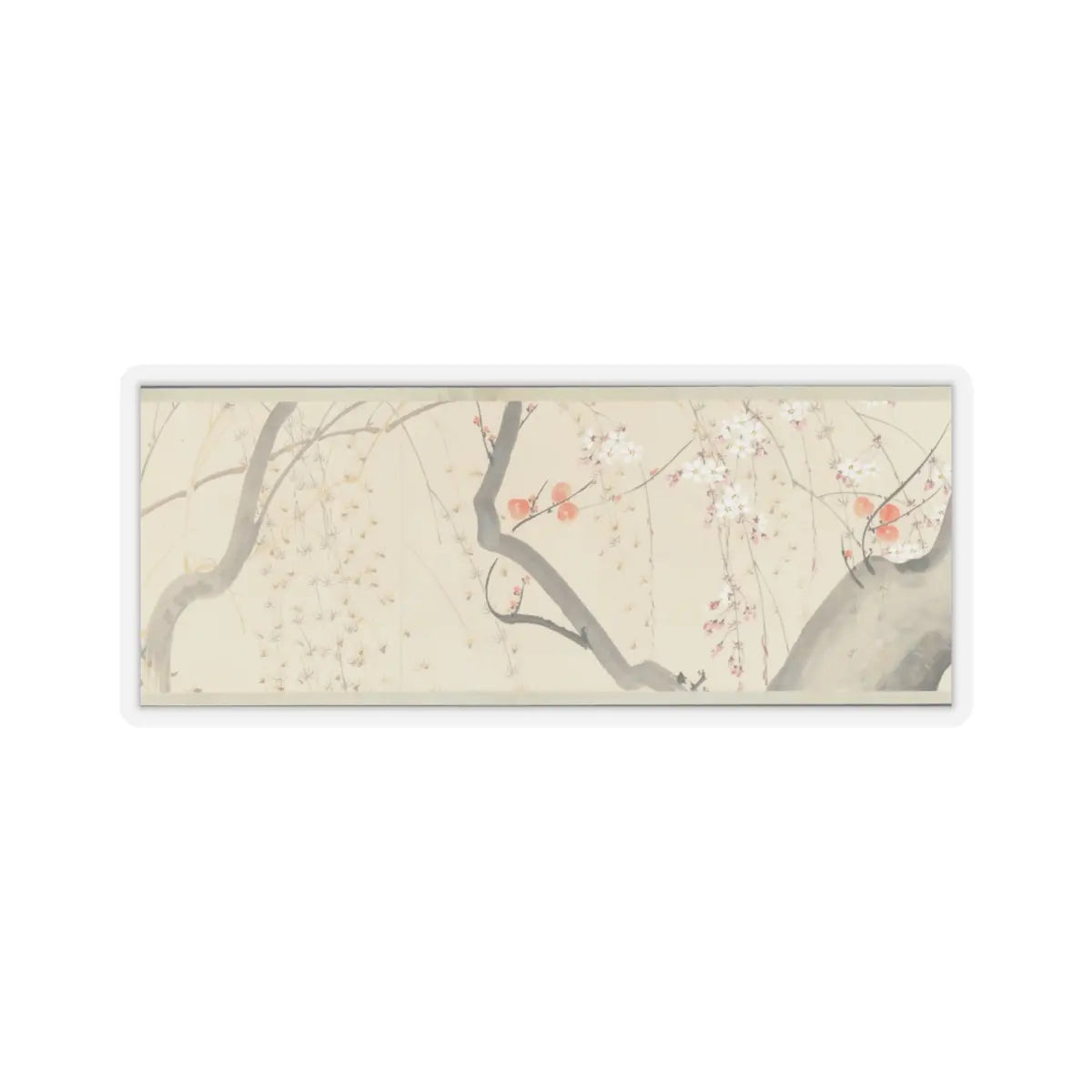 Sakai Hōitsu - Flowers of the Four Seasons - 1815 v1 - STICKER Vinyl Kiss-Cut Decal