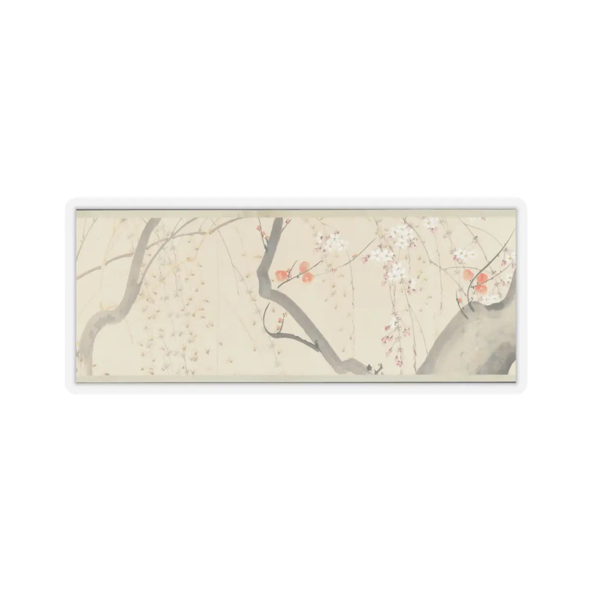 Sakai Hōitsu - Flowers of the Four Seasons - 1815 v1 - STICKER Vinyl Kiss-Cut Decal
