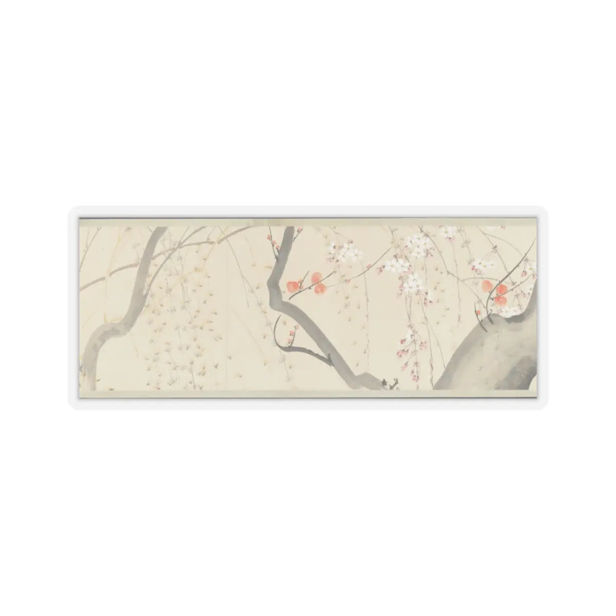 Sakai Hōitsu - Flowers of the Four Seasons - 1815 v1 - STICKER Vinyl Kiss-Cut Decal