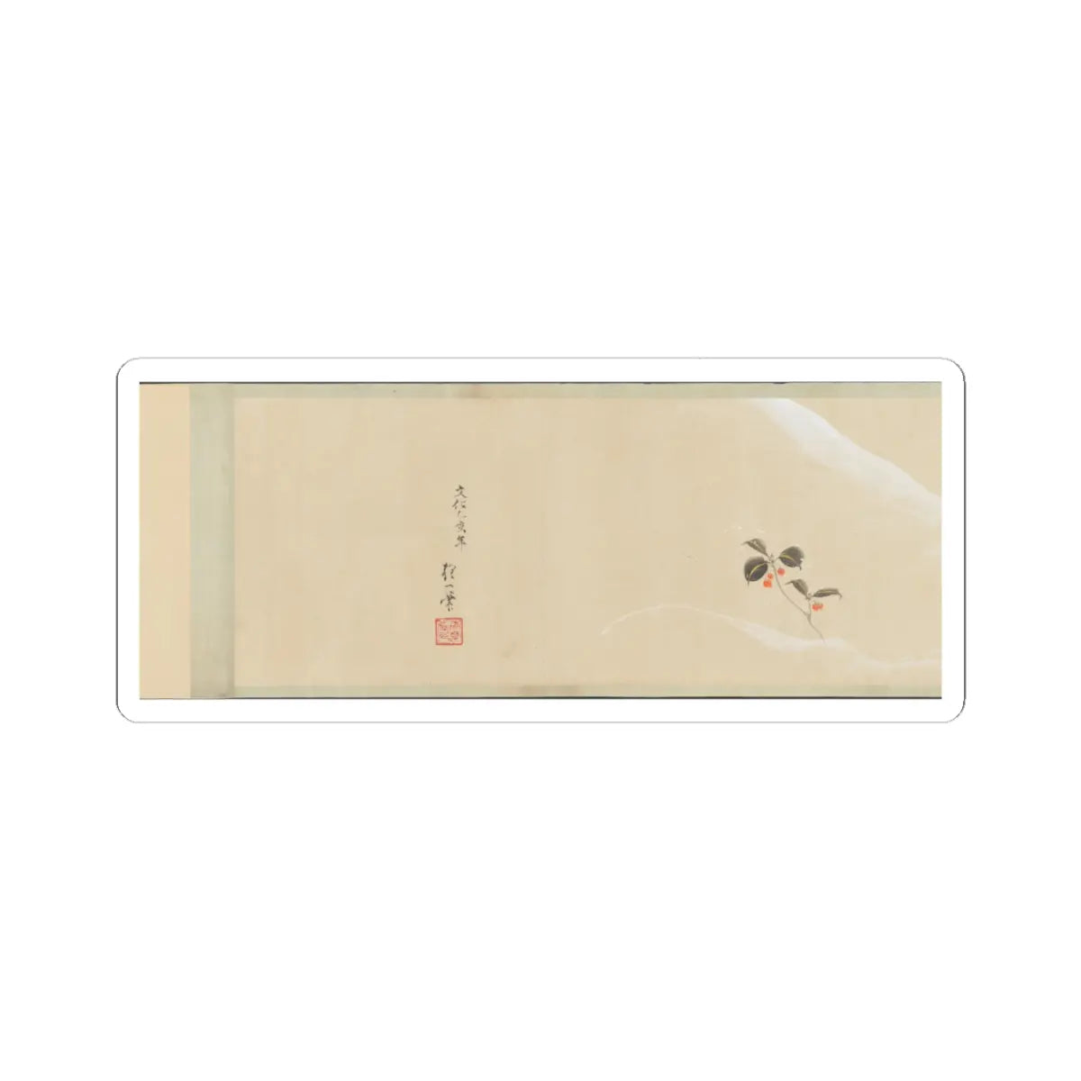 Sakai Hōitsu - Flowers of the Four Seasons - 1815 v13 - STICKER Vinyl Kiss-Cut Decal