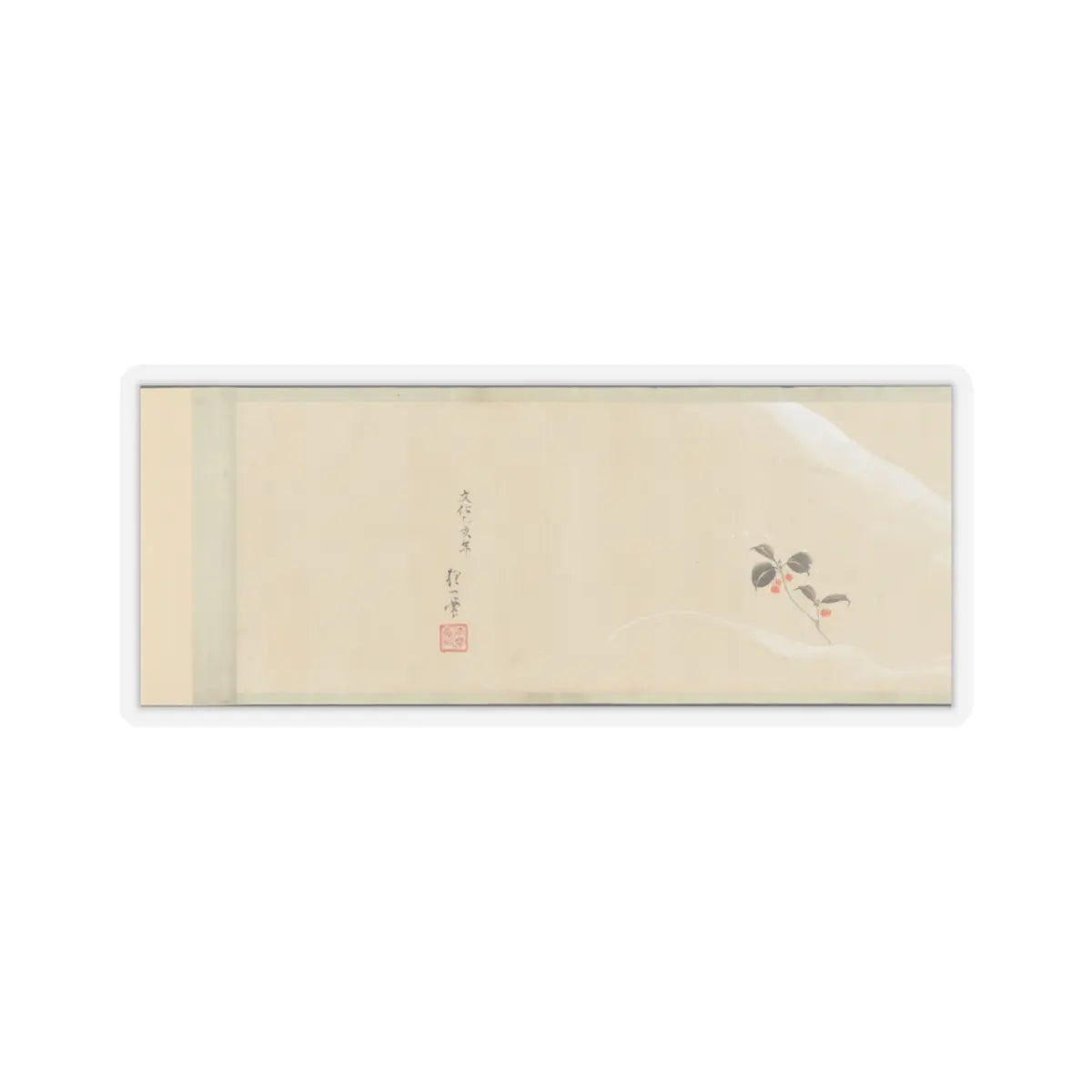 Sakai Hōitsu - Flowers of the Four Seasons - 1815 v13 - STICKER Vinyl Kiss-Cut Decal