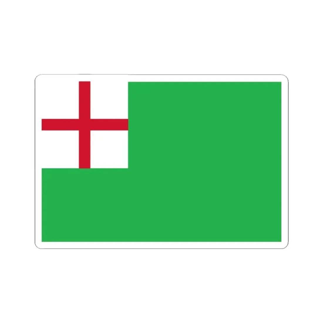 Salem Green Ensign (United States) STICKER Vinyl Kiss-Cut Decal 3 Inch White - The Sticker Space