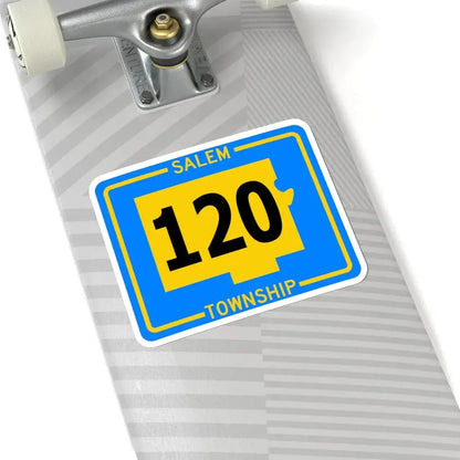 Salem Township Route 120 Tuscarawas County Ohio (Ohio) (Road Sign) STICKER Vinyl Kiss-Cut Decal - The Sticker Space