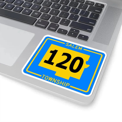 Salem Township Route 120 Tuscarawas County Ohio (Ohio) (Road Sign) STICKER Vinyl Kiss-Cut Decal - The Sticker Space