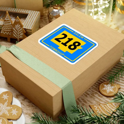 Salem Township Route 218 Tuscarawas County Ohio (Ohio) (Road Sign) STICKER Vinyl Kiss-Cut Decal - The Sticker Space