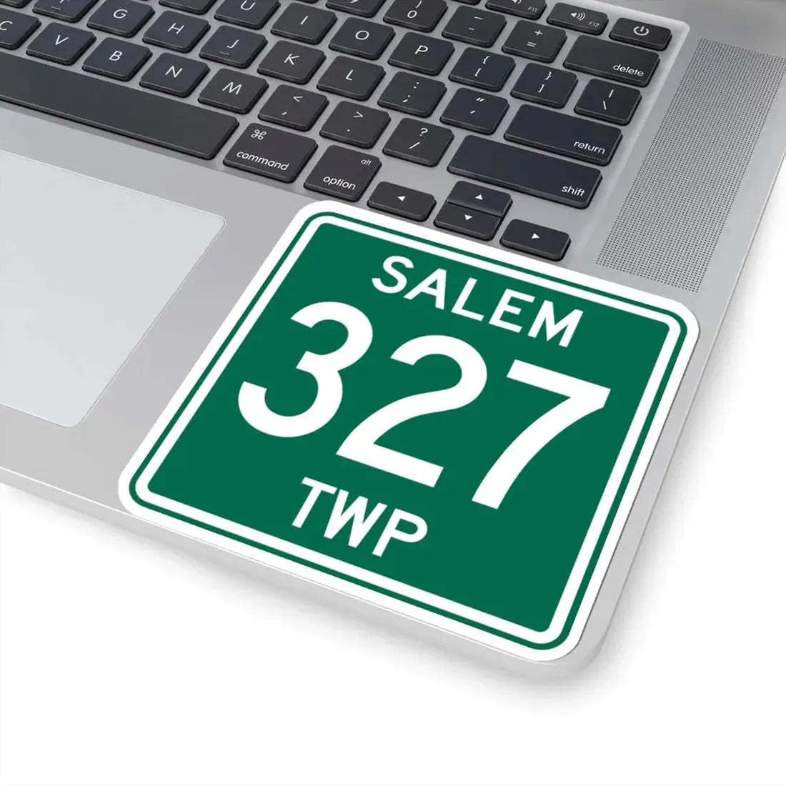 Salem Township Route 327 Washington County Ohio (Ohio) (Road Sign) STICKER Vinyl Kiss-Cut Decal - The Sticker Space