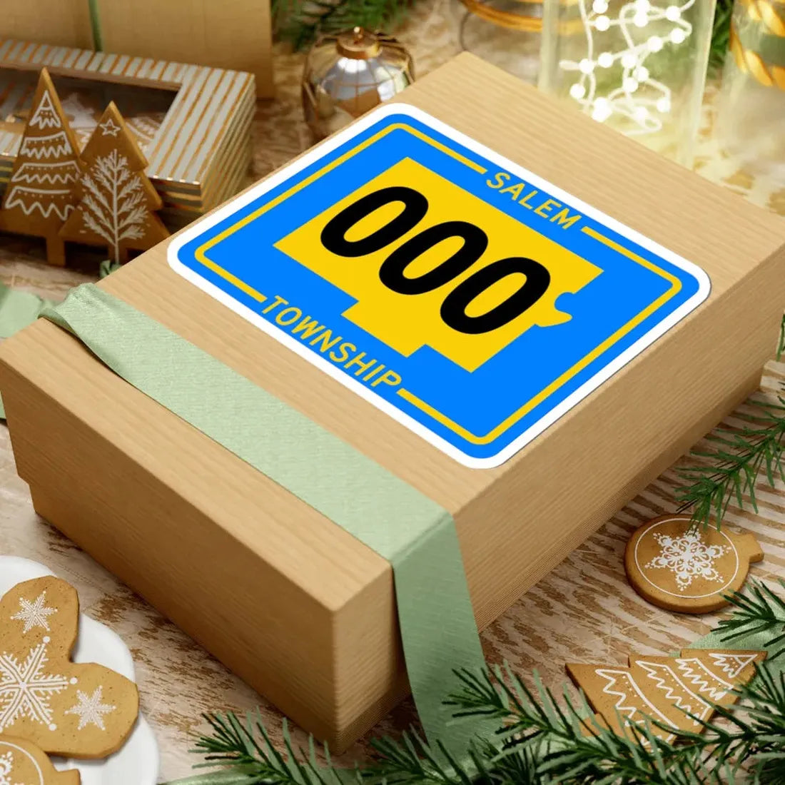 Salem Township Tuscarawas County Ohio route shield template (Ohio) (Road Sign) STICKER Vinyl Kiss-Cut Decal - The Sticker Space