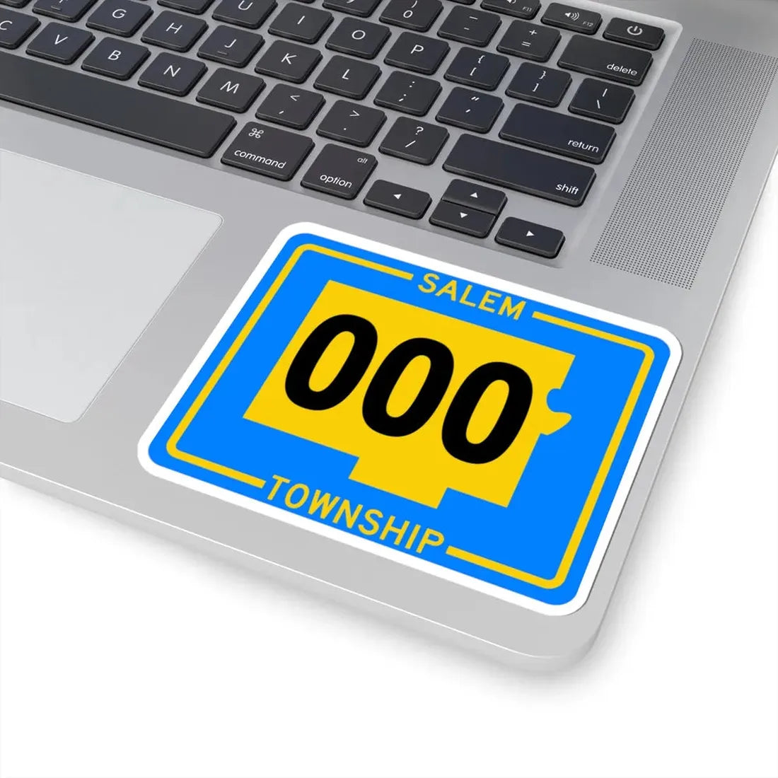 Salem Township Tuscarawas County Ohio route shield template (Ohio) (Road Sign) STICKER Vinyl Kiss-Cut Decal - The Sticker Space