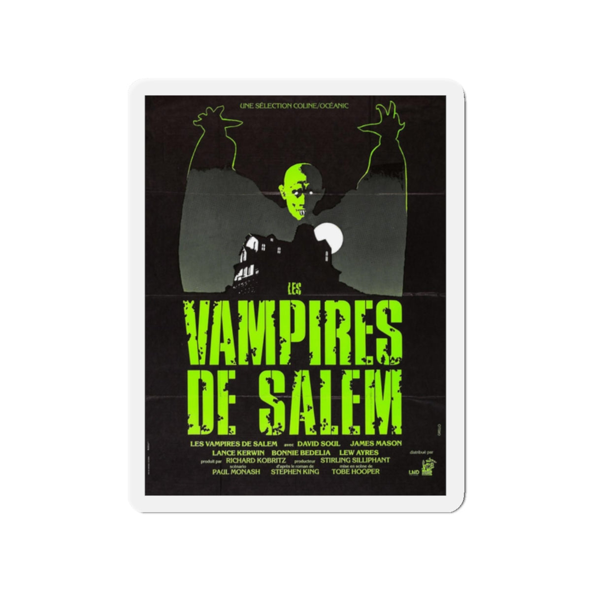 SALEM'S LOT (FRENCH) 1979 Movie Poster - Refrigerator Magnet-2" x 2"-The Sticker Space