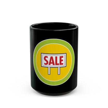 Salesmanship (Boy Scout Merit Badge) Black Coffee Mug-15oz-The Sticker Space