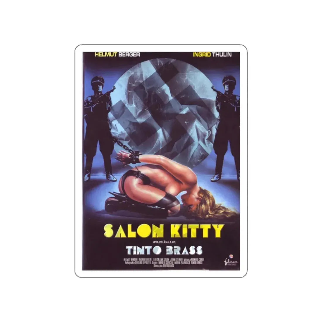SALON KITTY 1976 Movie Poster STICKER Vinyl Die-Cut Decal 3 Inch - The Sticker Space