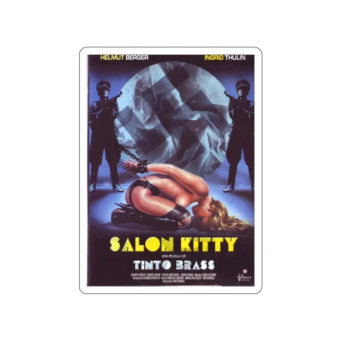 SALON KITTY 1976 Movie Poster STICKER Vinyl Die-Cut Decal 4 Inch - The Sticker Space