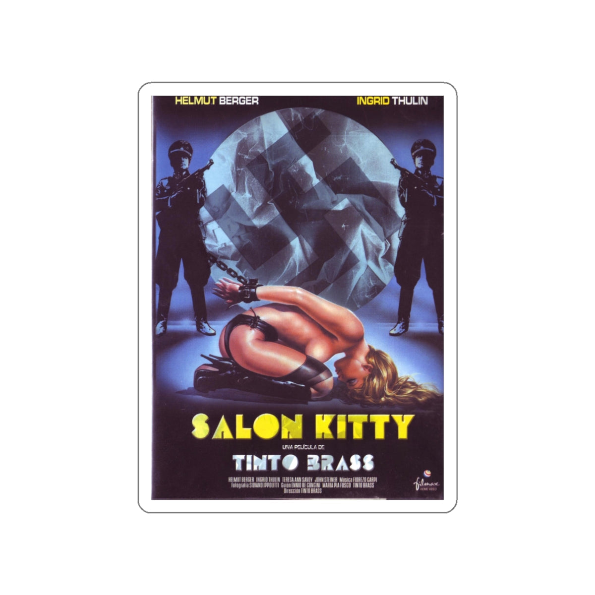 SALON KITTY 1976 Movie Poster STICKER Vinyl Die-Cut Decal-White-The Sticker Space