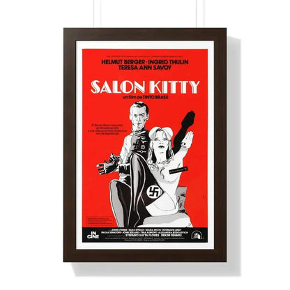 SALON KITTY (3) 1976 - Framed Movie Poster 16″ x 24″ Walnut - The Sticker Space
