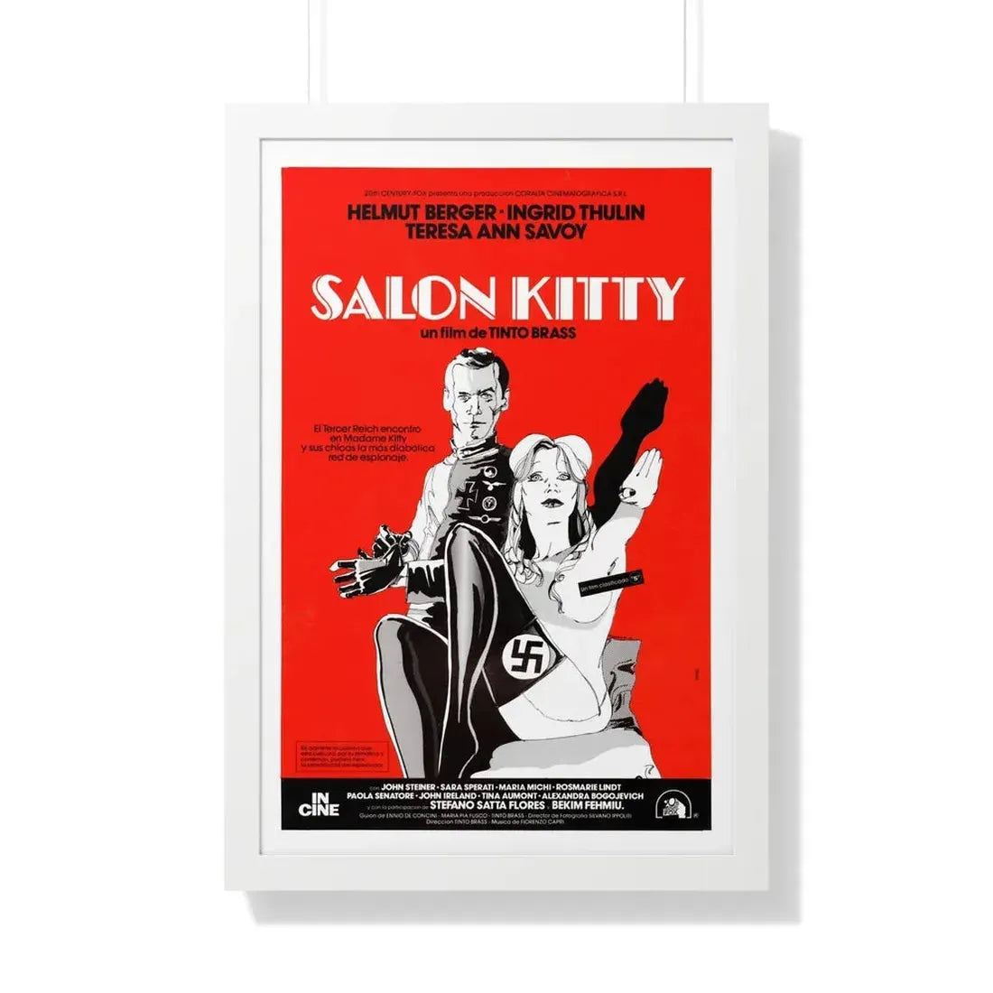 SALON KITTY (3) 1976 - Framed Movie Poster - The Sticker Space
