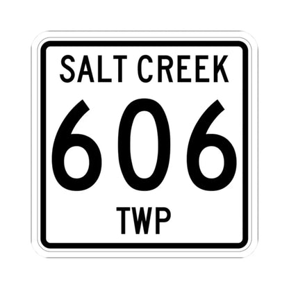 Salt Creek Township Route 206 Holmes County Ohio (Ohio) (Road Sign) STICKER Vinyl Kiss-Cut Decal 2 Inch White - The Sticker Space