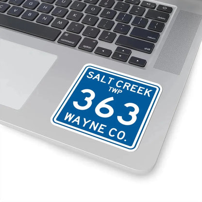 Salt Creek Township Route 363 Wayne County Ohio (Ohio) (Road Sign) STICKER Vinyl Kiss-Cut Decal - The Sticker Space