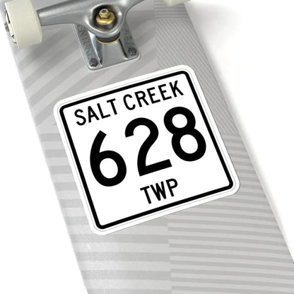 Salt Creek Township Route 628 Holmes County Ohio (Ohio) (Road Sign) STICKER Vinyl Kiss-Cut Decal - The Sticker Space