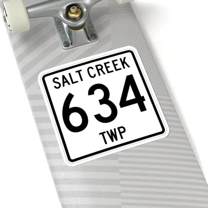 Salt Creek Township Route 634 Holmes County Ohio (Ohio) (Road Sign) STICKER Vinyl Kiss-Cut Decal - The Sticker Space