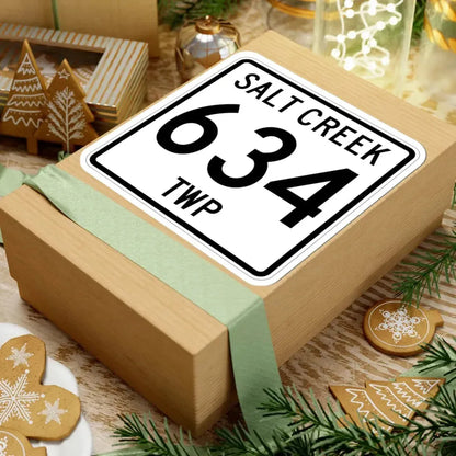 Salt Creek Township Route 634 Holmes County Ohio (Ohio) (Road Sign) STICKER Vinyl Kiss-Cut Decal - The Sticker Space