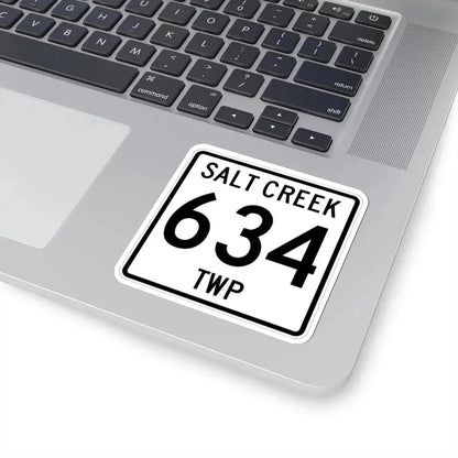 Salt Creek Township Route 634 Holmes County Ohio (Ohio) (Road Sign) STICKER Vinyl Kiss-Cut Decal - The Sticker Space