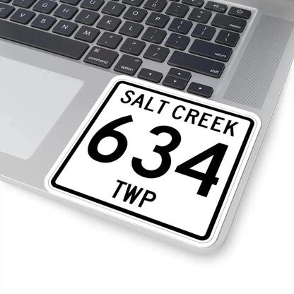 Salt Creek Township Route 634 Holmes County Ohio (Ohio) (Road Sign) STICKER Vinyl Kiss-Cut Decal - The Sticker Space
