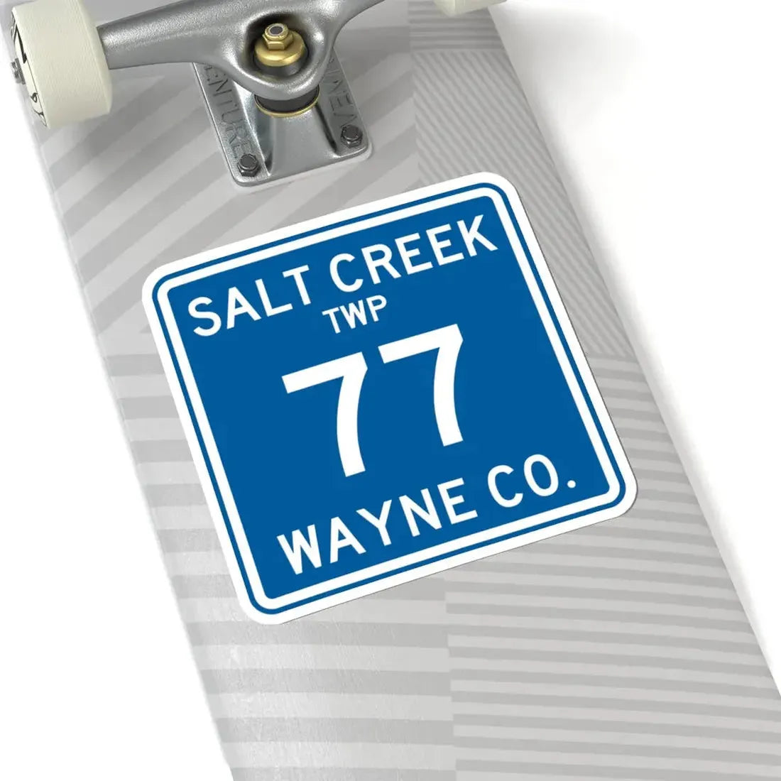 Salt Creek Township Route 77 Wayne County Ohio (Ohio) (Road Sign) STICKER Vinyl Kiss-Cut Decal - The Sticker Space