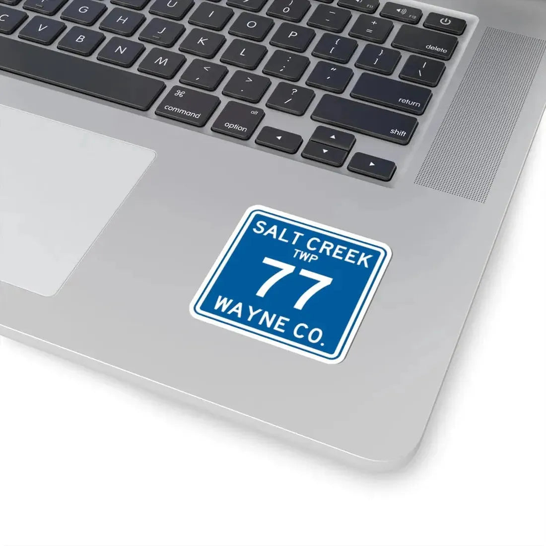 Salt Creek Township Route 77 Wayne County Ohio (Ohio) (Road Sign) STICKER Vinyl Kiss-Cut Decal - The Sticker Space