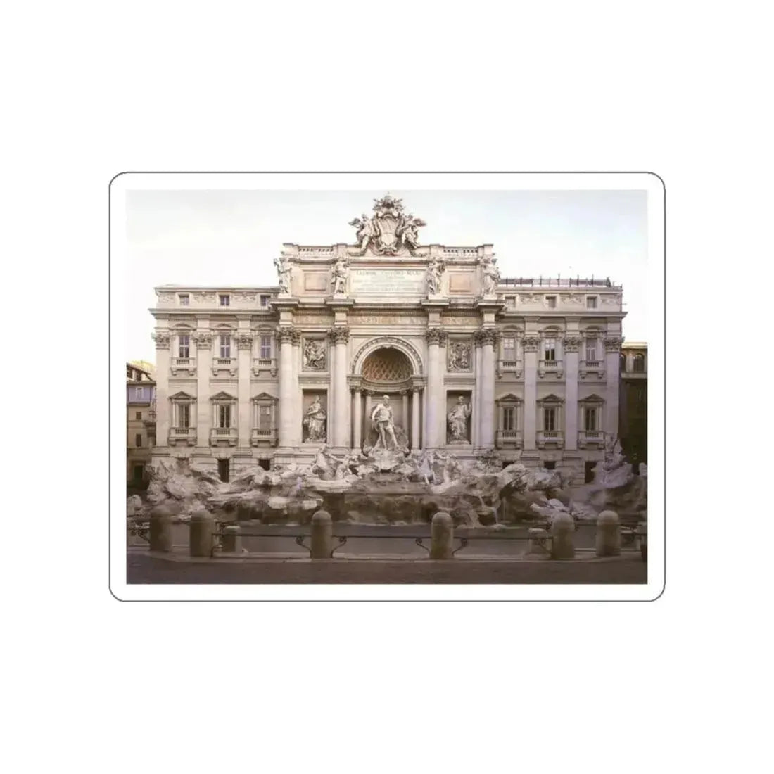 SALVI, Niccolo - Fontana di Trevi (Artwork) STICKER Vinyl Die-Cut Decal White Die-Cut 2 Inch - The Sticker Space