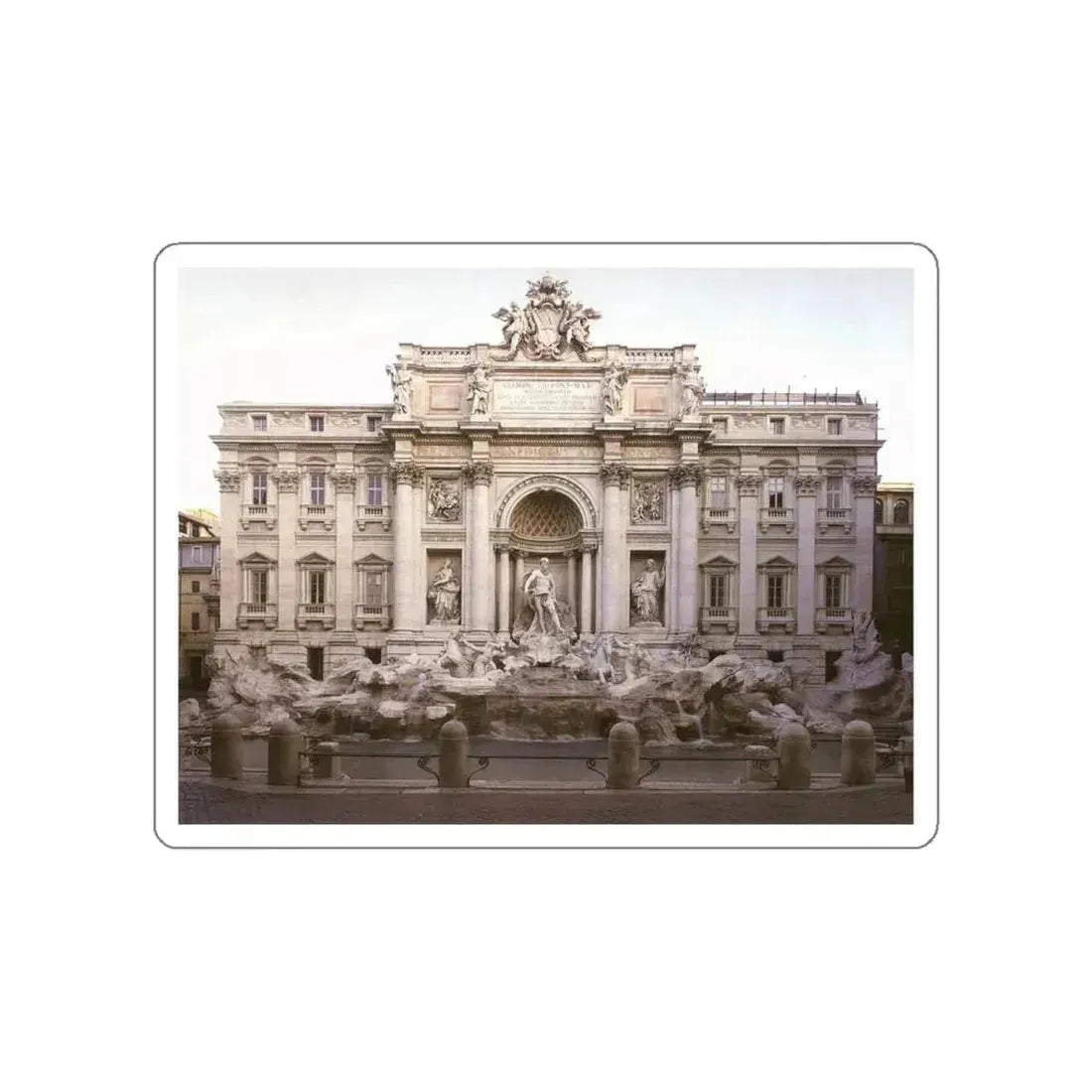 SALVI, Niccolo - Fontana di Trevi (Artwork) STICKER Vinyl Die-Cut Decal White Die-Cut 6 Inch - The Sticker Space