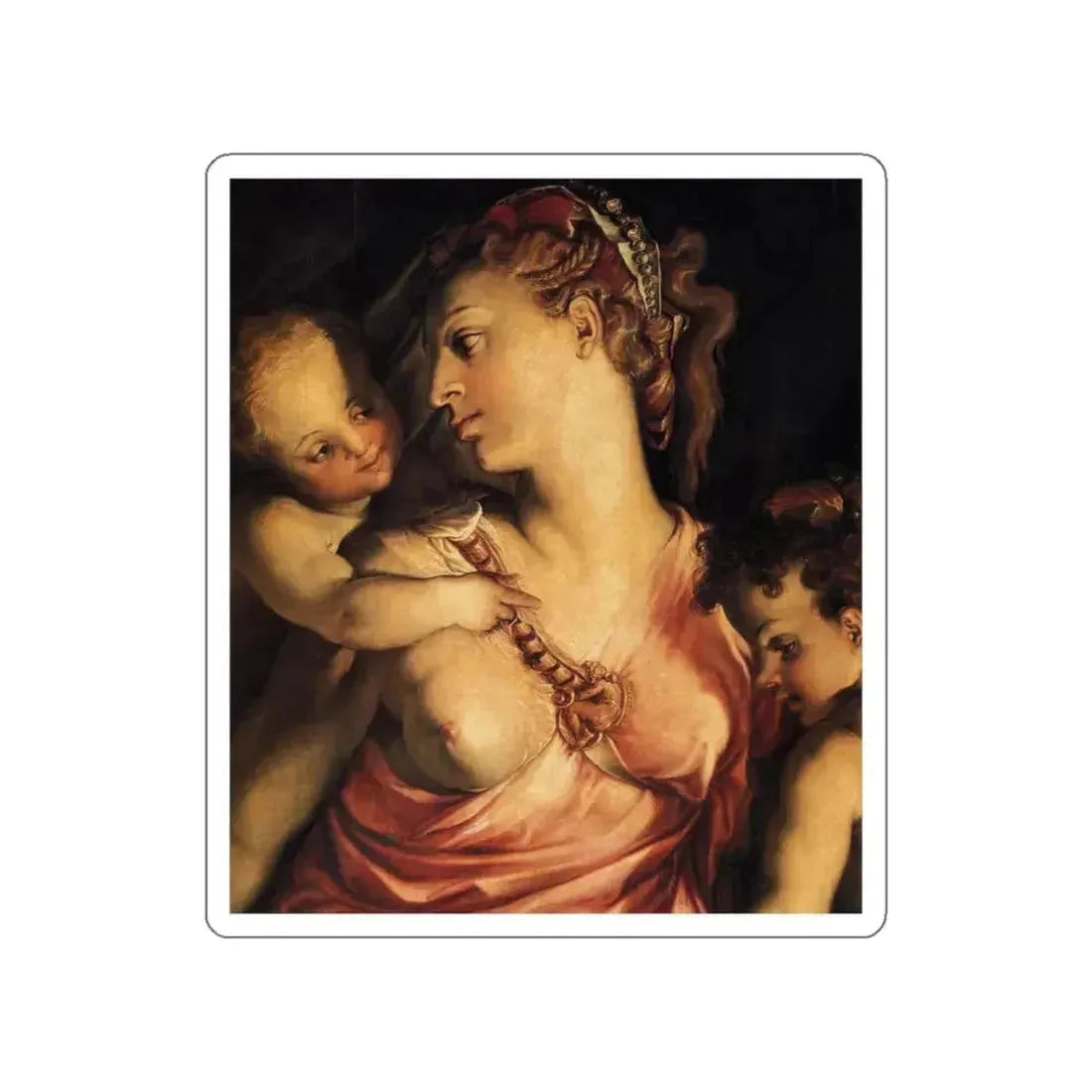 SALVIATI, Cecchino del - Charity (detail) (Artwork) STICKER Vinyl Die-Cut Decal White Die-Cut 5 Inch - The Sticker Space