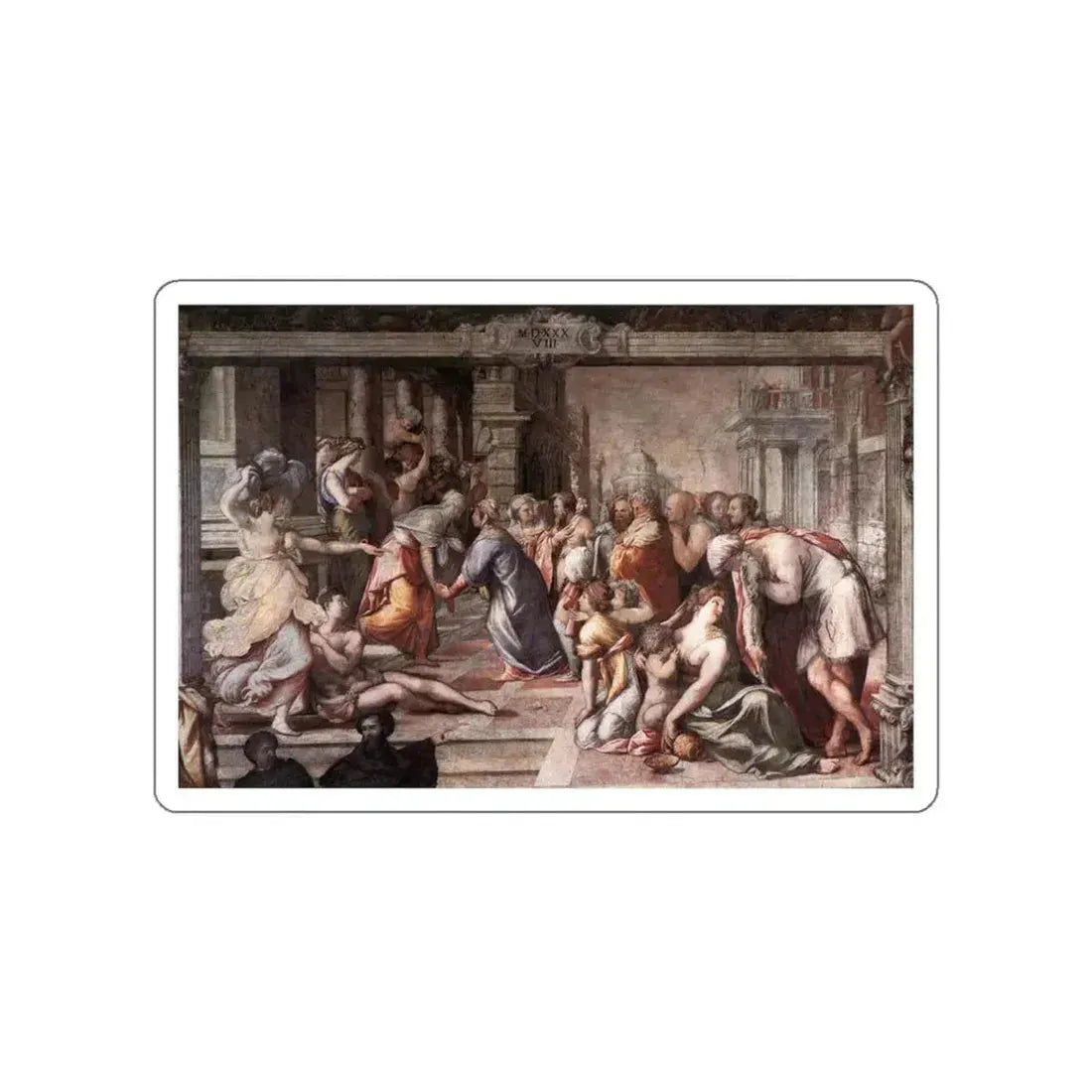 SALVIATI, Cecchino del - The Visitation (Artwork) STICKER Vinyl Die-Cut Decal White Die-Cut 3 Inch - The Sticker Space