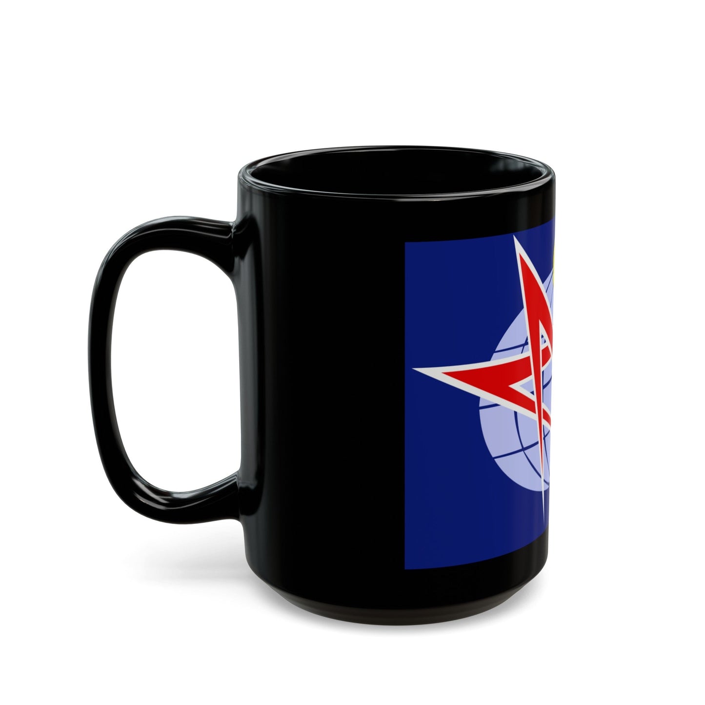 Salyut Program (Soyuz Programme) Black Coffee Mug-The Sticker Space