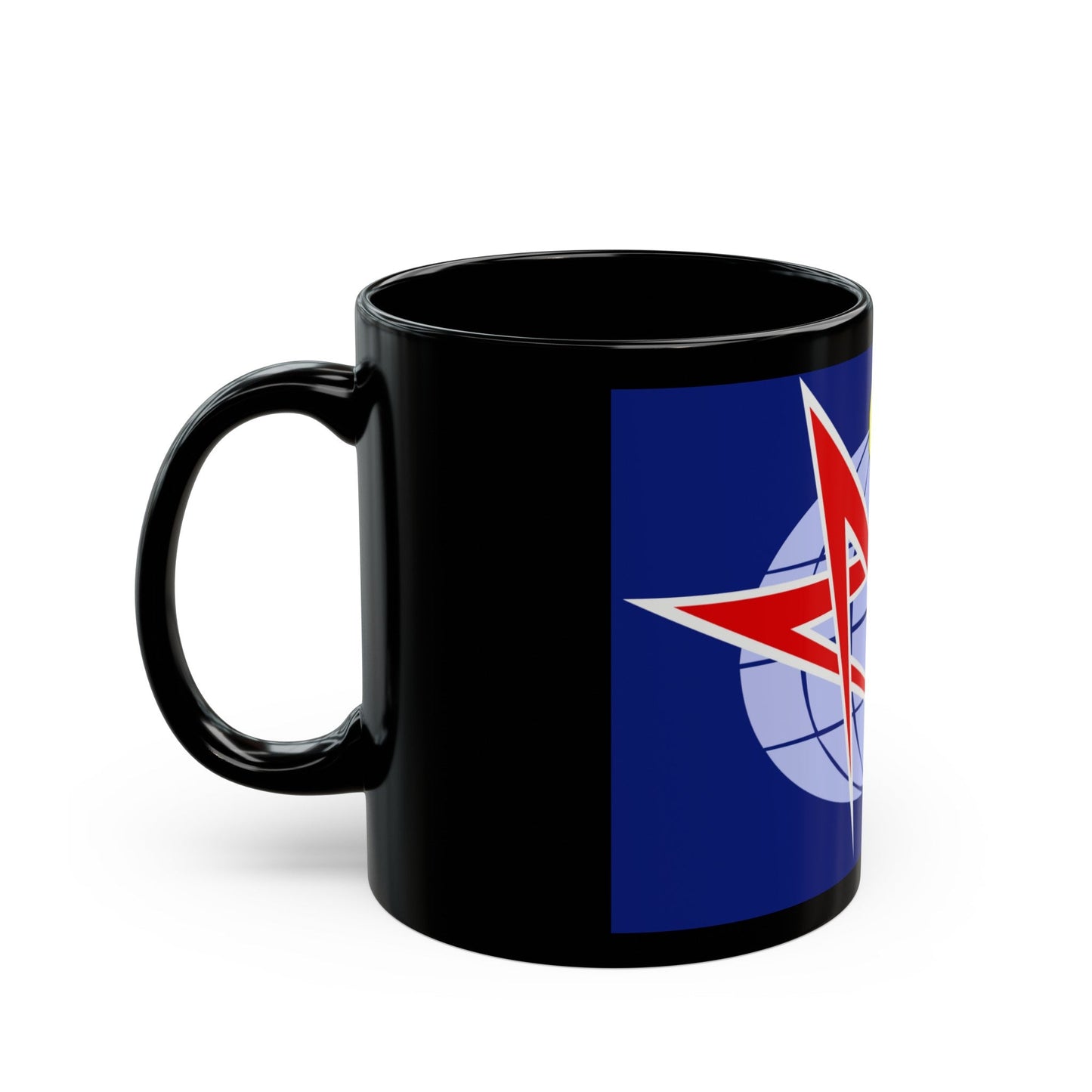 Salyut Program (Soyuz Programme) Black Coffee Mug-The Sticker Space