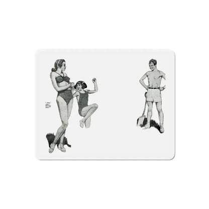 Sam and Ann, London Life magazine, June 1947 (Magazine Illustration) Refrigerator Magnet 6 Inch Die-Cut - The Sticker Space