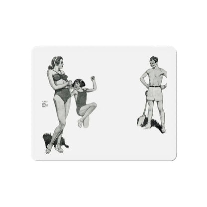 Sam and Ann, London Life magazine, June 1947 (Magazine Illustration) Refrigerator Magnet - The Sticker Space