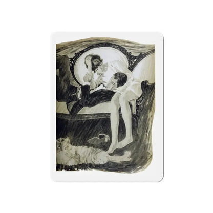 Sam's Way, Woman's Day, June 1968 (Magazine Illustration) Refrigerator Magnet 5 Inch Die-Cut - The Sticker Space