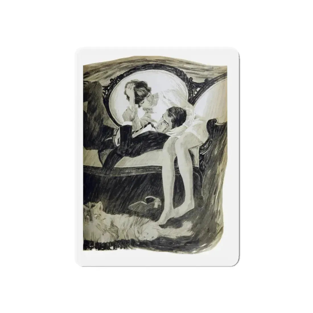 Sam's Way, Woman's Day, June 1968 (Magazine Illustration) Refrigerator Magnet 6 Inch Die-Cut - The Sticker Space