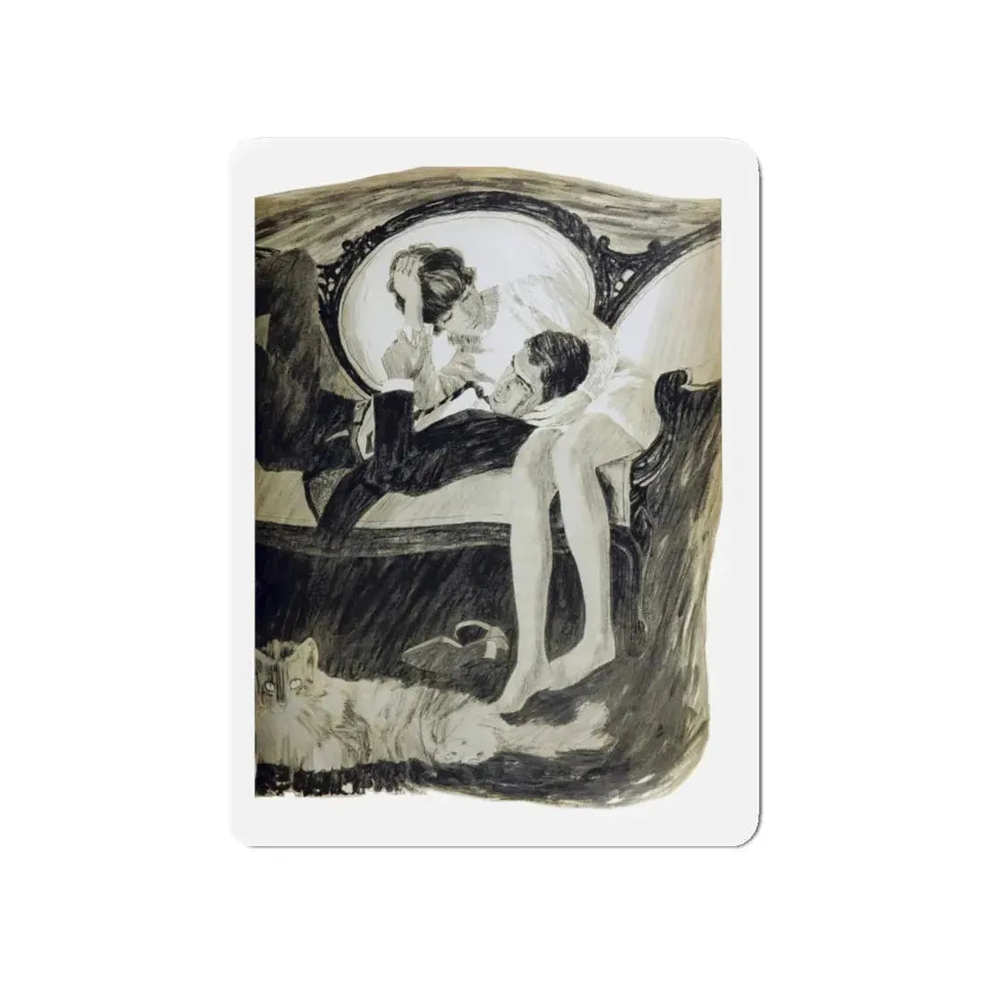 Sam's Way, Woman's Day, June 1968 (Magazine Illustration) Refrigerator Magnet - The Sticker Space