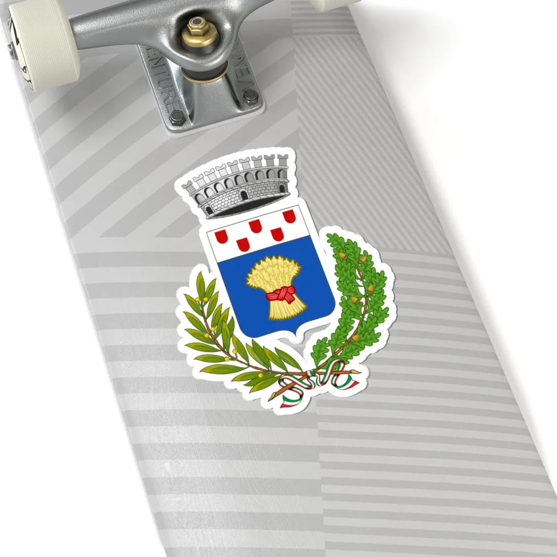 Samatzai-Stemma (Italy) (Coat of Arms) STICKER Vinyl Kiss-Cut Decal - The Sticker Space