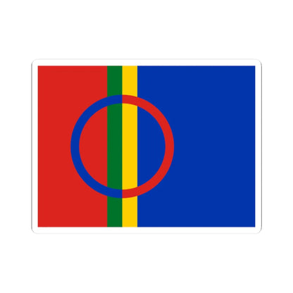 Sami flag (Sweden) STICKER Vinyl Kiss-Cut Decal 2 Inch White - The Sticker Space