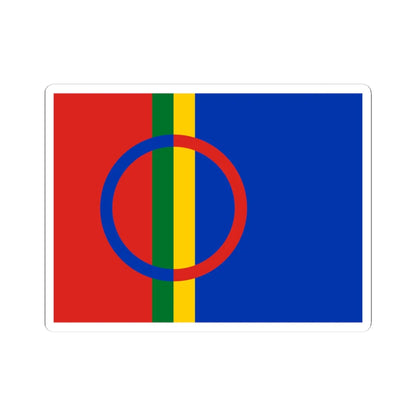 Sami flag (Sweden) STICKER Vinyl Kiss-Cut Decal 3 Inch White - The Sticker Space