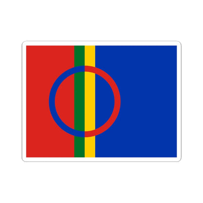 Sami flag (Sweden) STICKER Vinyl Kiss-Cut Decal 6 Inch White - The Sticker Space
