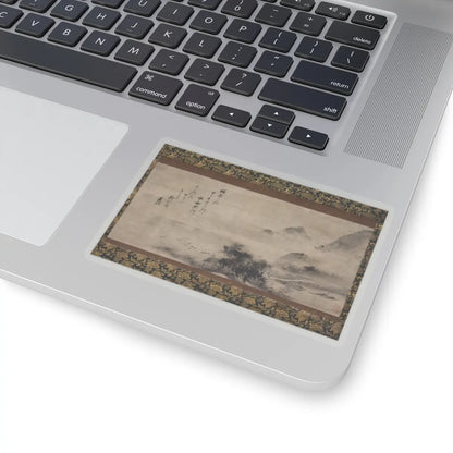 Sōami - Rainy Landscape - 17th century v1 - STICKER Vinyl Kiss-Cut Decal