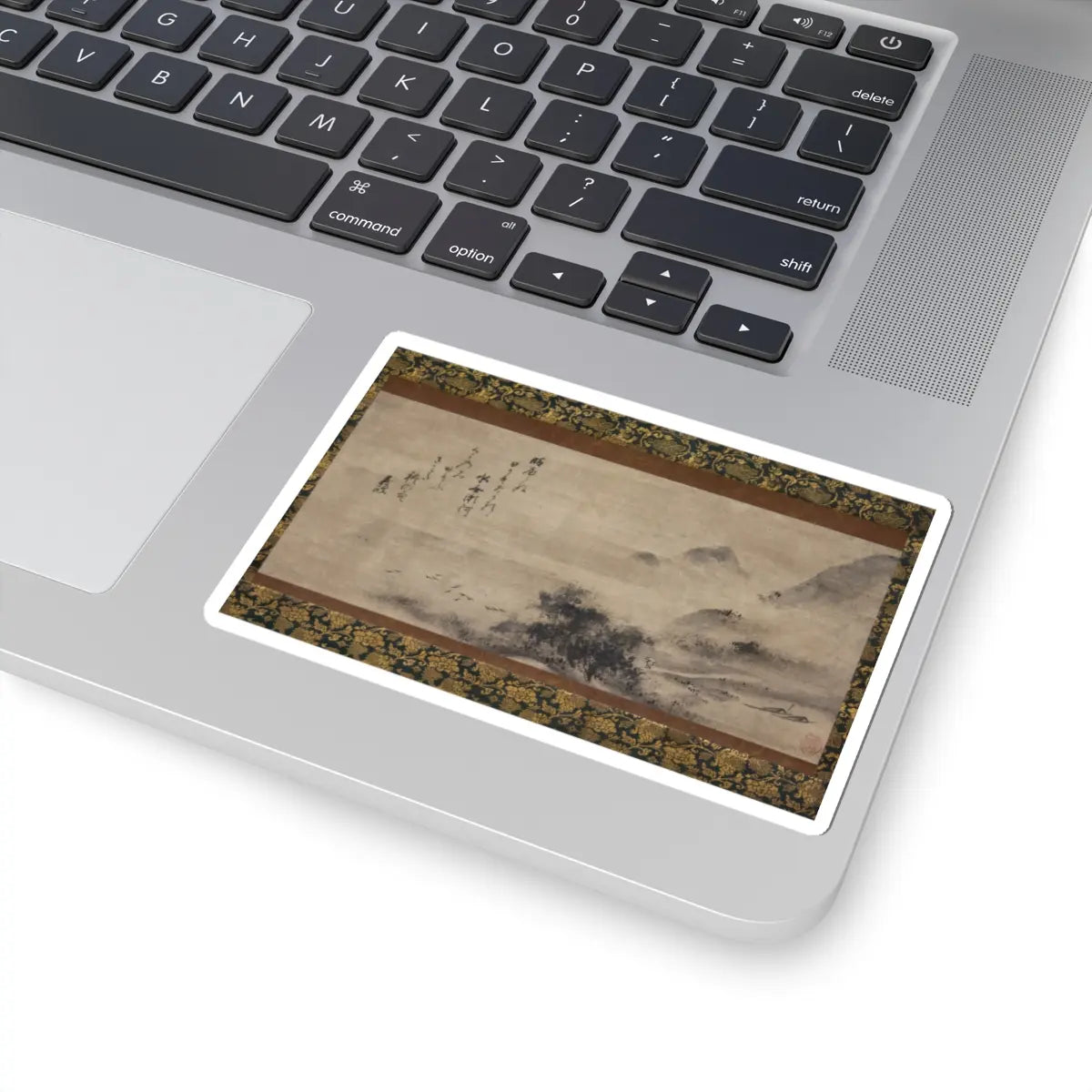 Sōami - Rainy Landscape - 17th century v1 - STICKER Vinyl Kiss-Cut Decal