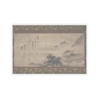 Sōami - Rainy Landscape - 17th century v1 - STICKER Vinyl Kiss-Cut Decal